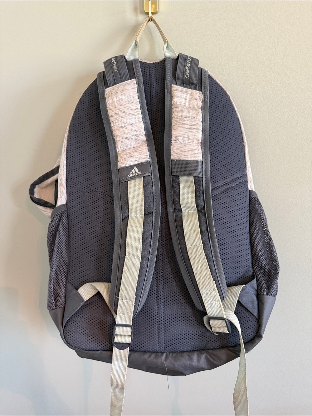 adidas Heather Gray and Black Multi-Pocket Backpack - Picture 10 of 13